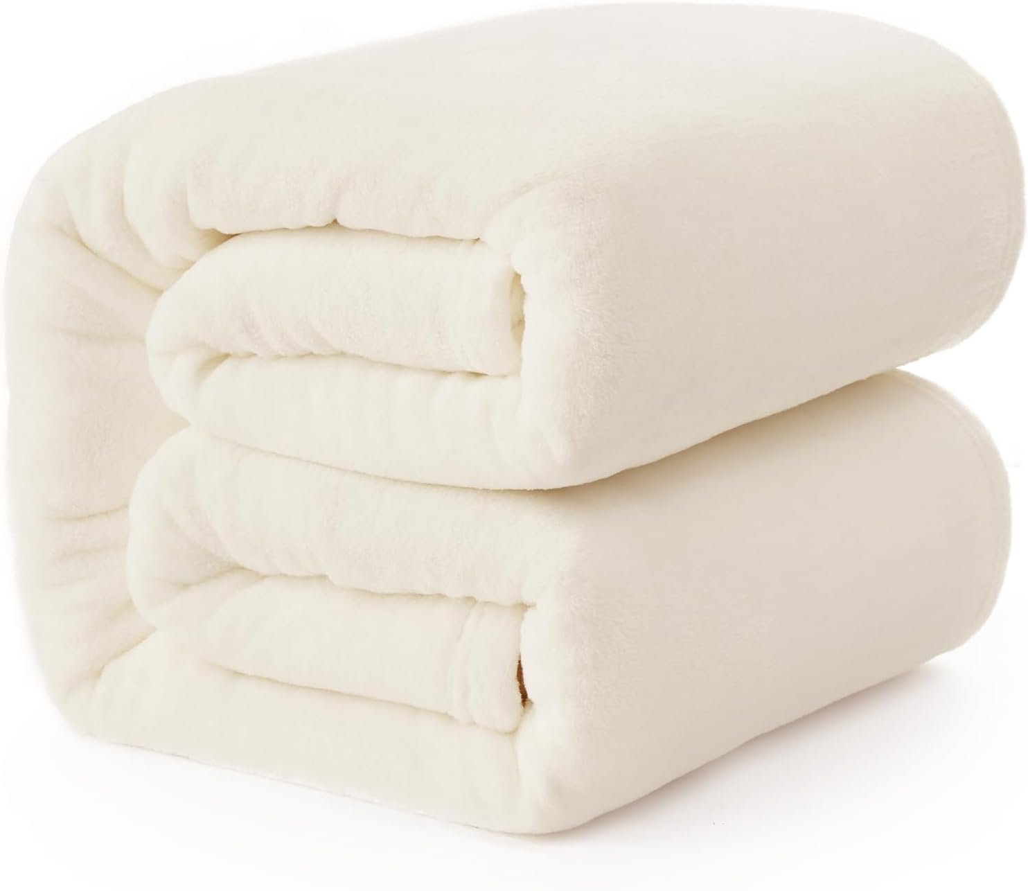 Fleece Blanket Twin Size Beige, Soft Cozy Twin Blanket, Fuzzy Flannel Lightweight Blanket for Bed, Sofa, Couch, Travel, Camping, Beige, 60x80 Inches