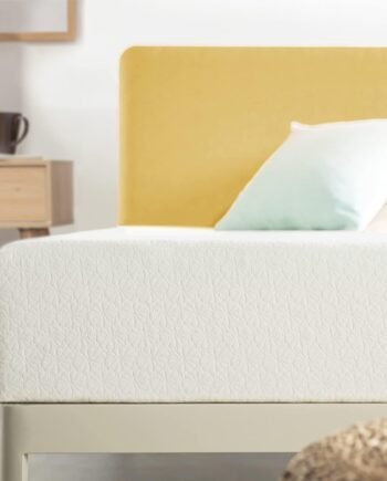 8 inch Twin Mattress Bed-In-A-Box, Green Tea Memory Foam, White