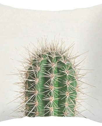 Linen King Size Couch Pillow Cover Cushion Cover Printed Cactus Pillow Covers With Zipper Standard Size Cushion Covers Printed Gray Green - 40x40cm