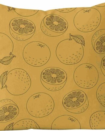 Linen Pillow Covers King Sofa Cushion Covers With Zipper Closure 40x40cm, Lemon Pillow Covers Zippered Queen Cushion Cover Printed Living Room Sofa Decor 1Pcs