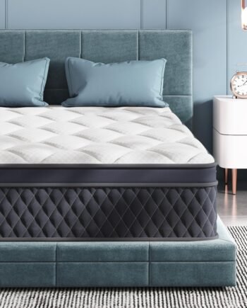 Full Mattress, 12 Inch Hybrid Memory Foam Mattress in a Box, Pressure Relief, Pocket Springs for Motion Isolation, Medium Firm Support,  Certified, Fiberglass Free